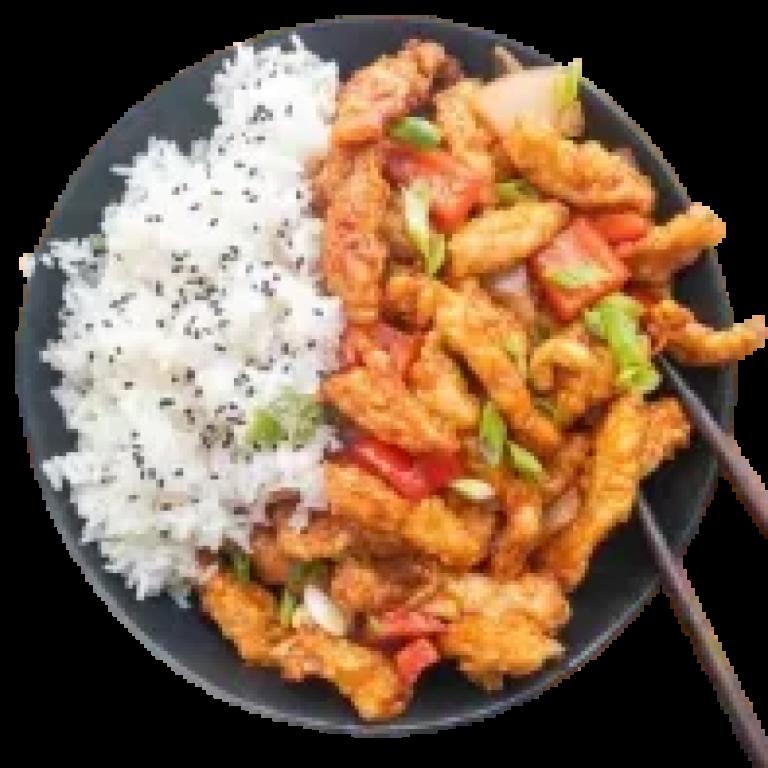Dragon Chicken with Rice